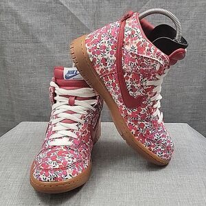 RARE Nike Dunk High Premium Fabric Cherries 2007 327075-662 women's SZ 8